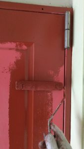 鉄製玄関ドアの塗装