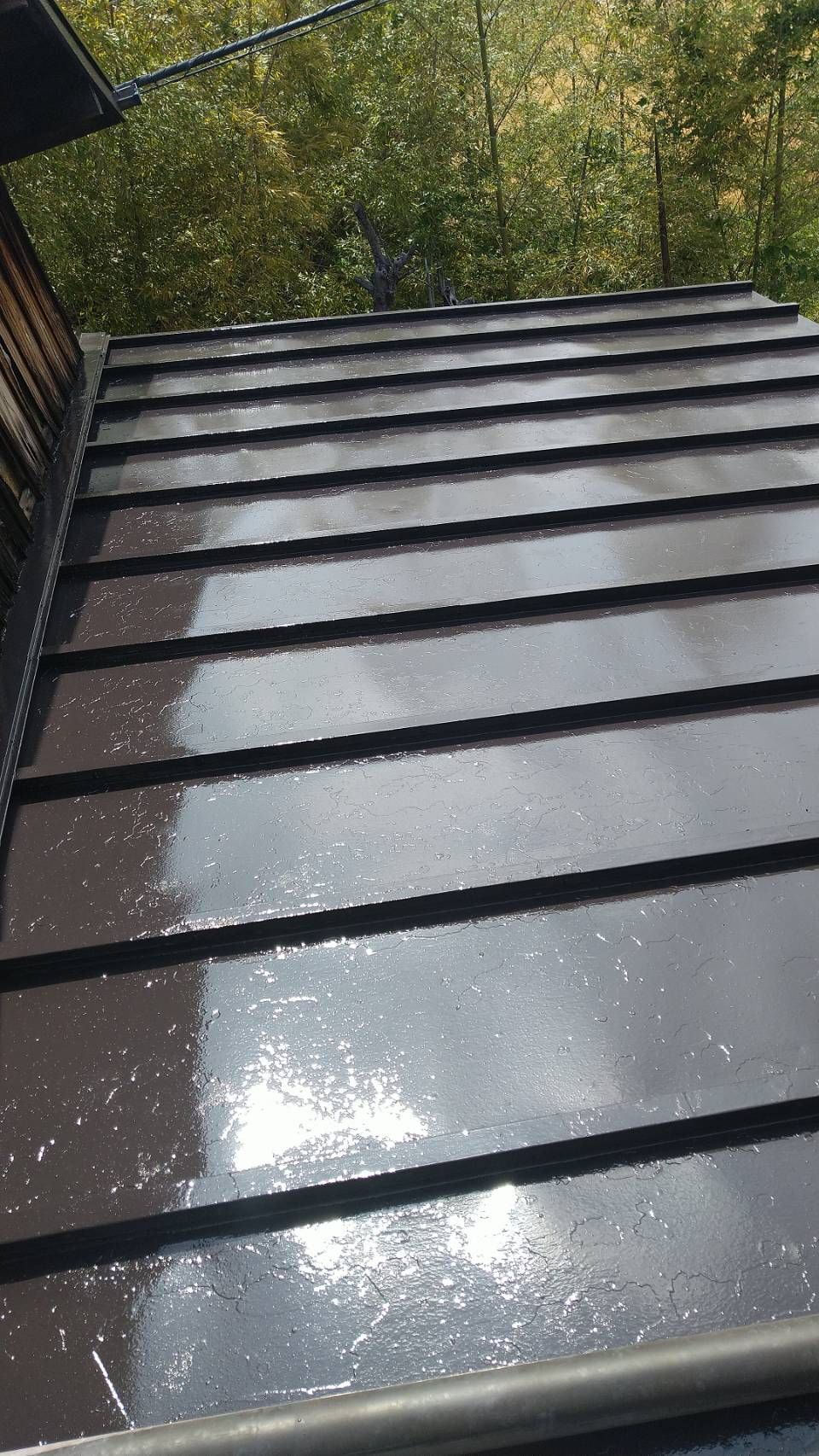 姫路市にて屋根塗装〈トタン瓦棒〉 施工後