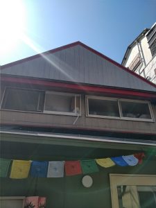 淡路市にてネパール料理屋さんの店舗外壁デザイン塗装 施工前