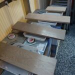 姫路市網干区にて家具塗装〈ダイニングの飾り棚塗装〉 施工後