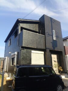 姫路市にて外壁塗装工事〈メタリックの塗料仕様例〉 施工後